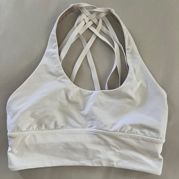 LULULEMON FREE TO BE MOVED SPORTS BRA WHITE size 6 - Picture 1 of 4